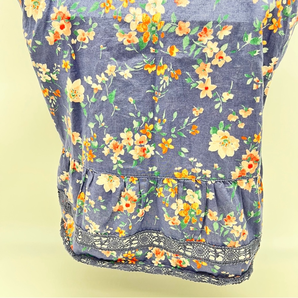 Hollister Floral Lace Tank Top - Purple - Picture 7 of 10